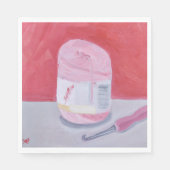 ピンクの完璧 スタンダードランチョンナプキン (正面)