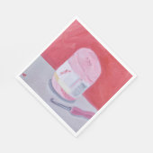 ピンクの完璧 スタンダードランチョンナプキン (角)