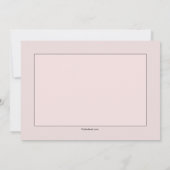 ピンクの宗教的な招待状 招待状 (裏面)