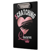 ピンクの宝くじ引っ掻き女王 クリップボード (左)