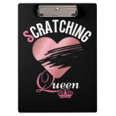 ピンクの宝くじ引っ掻き女王 クリップボード (正面)