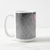 ピンクの宝石を持つ蝶 コーヒーマグカップ (左)