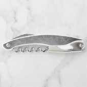 ピンクの宝石を持つ蝶 ソムリエナイフ (裏面)