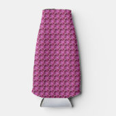 ピンクの宝石パターン ボトルクーラー (正面)