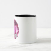 ピンクの宝石パターン マグカップ (中央)