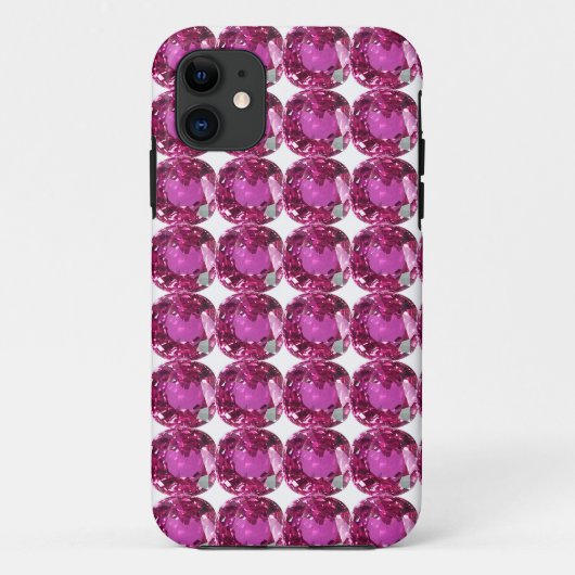 ピンクの宝石パターン Case-Mate iPhoneケース (裏面)