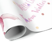 ピンクの実 フェミニンなコーポレート ラッピングペーパー (ロールコーナー)