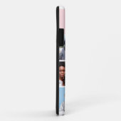 ピンクの家族の友人フォトコラージングモノグラム名 Case-Mate iPhoneケース (裏面/右)