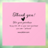 ピンクの家族経営ビジネス詳細を購入していただきありがとうございます ウィンドウサイン (シート3)