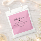 ピンクの家族経営ビジネス詳細を購入していただきありがとうございます フェイバーバッグ (クリップ留めされた状態)