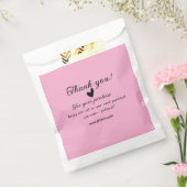 ピンクの家族経営ビジネス詳細を購入していただきありがとうございます フェイバーバッグ (封をした状態)