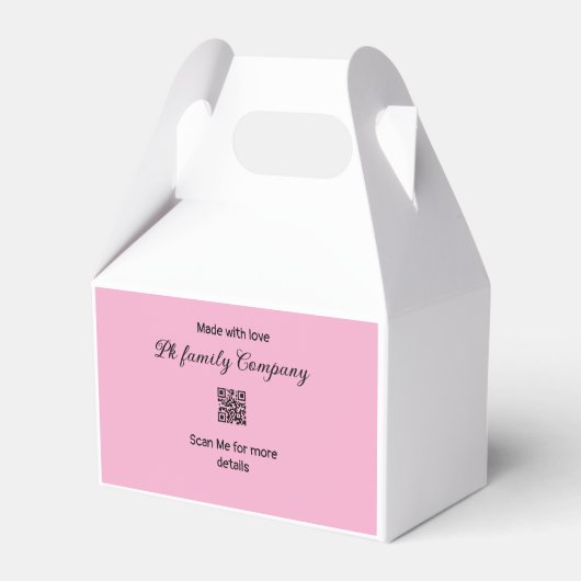 ピンクの家族経営ビジネス詳細を購入していただきありがとうございます フェイバーボックス (裏面サイド)