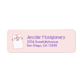 ピンクの寝猫 ラベル (正面)