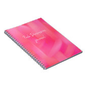 ピンクの寸法のノート ノートブック (右側)