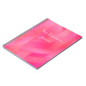 ピンクの寸法のノート ノートブック (左側)