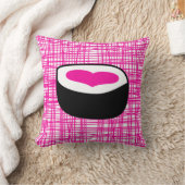 ピンクの寿司の破裂音の枕 クッション (ブランケット)