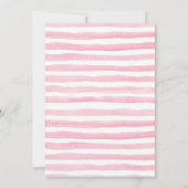 ピンクの小さいカボチャ秋の誕生日の招待状 招待状 (裏面)