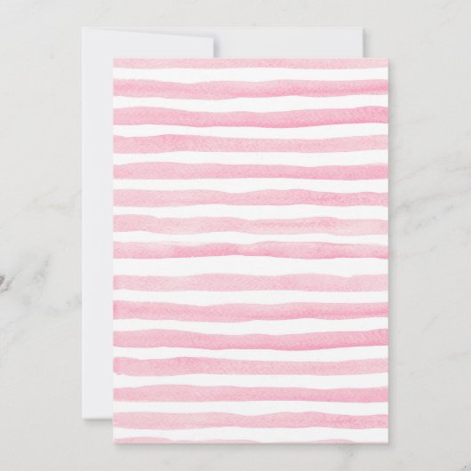 ピンクの小さいカボチャ秋の誕生日の招待状 招待状 (裏面)