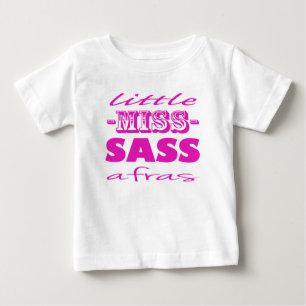 ピンクの小さい失敗のサッサフラス ベビーTシャツ