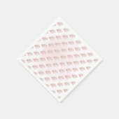 ピンクの小さなかぼちゃのパターン秋の赤ちゃんシャワー スタンダードカクテルナプキン (角)