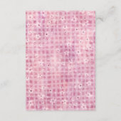 ピンクの小さなかぼちゃの女の子ベビーシャワー エンクロージャーカード (裏面)
