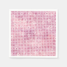 ピンクの小さなかぼちゃの女の子ベビーシャワー スタンダードカクテルナプキン