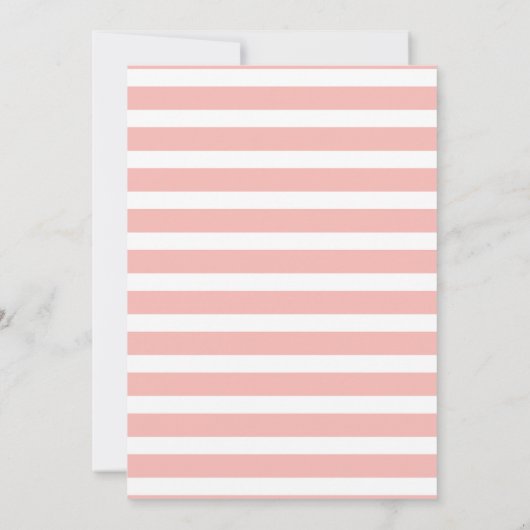 ピンクの小さなかぼちゃ女の子の秋の赤ちゃんシャワー 招待状 (裏面)