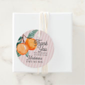 ピンクの小さなかわいこちゃん柑橘系ベビーシャワー フェイバータグ (インサイチュ)