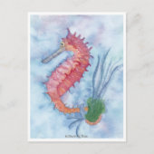 ピンクの小さなイルカ ポストカード (正面)