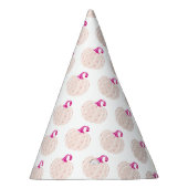 ピンクの小さなカボチャ模様 パーティーハット (右)