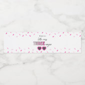 ピンクの小さなスレネガーの水のボトルのラベル ペットボトルラベル (シングルラベル)