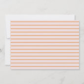 ピンクの小さなブハロウィーンベビーシャワー招待状 招待状 (裏面)