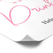 ピンクの小さなブハロウィーン赤ちゃんシャワードリンク ポスター (角)