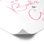 ピンクの小さなブーブハロウィーンの本と贈り物 ポスター (角)