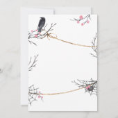 ピンクの小さなブーブハロウィーン赤ちゃんシャワー 招待状 (裏面)