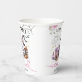 ピンクの小さなブーブハロウィーン赤ちゃんシャワー 紙コップ (右)