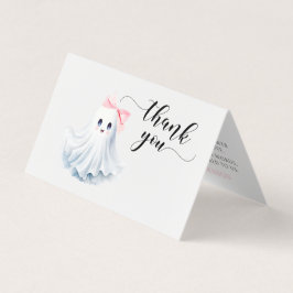 ピンクの小さなブーブベイビーシャワー折り畳み感謝