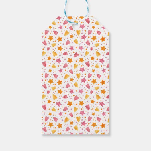 ピンクの小さなブー2ハロウィーン2回目の誕生日 ギフトタグ (裏面)