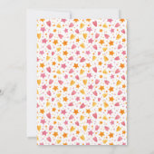 ピンクの小さなブー2ハロウィーン2回目の誕生日 招待状 (裏面)