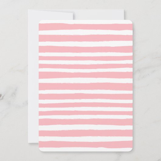 ピンクの小さなブー2人の女の子ハロウィーン2nd誕生日 招待状 (裏面)