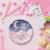 ピンクの小さな天国が赤ちゃんシャワーを送った ペーパープレート (パーティー)