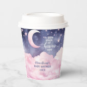 ピンクの小さな天国が赤ちゃんシャワーを送った 紙コップ (正面)