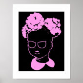 ピンクの小さな女の子：ミンクピンクパフ ポスター (正面)