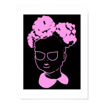 ピンクの小さな女の子：ミンクピンクパフ