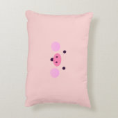 ピンクの小さな子豚の枕 アクセントクッション (裏面(縦))