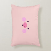ピンクの小さな子豚の枕 アクセントクッション (正面(垂直))