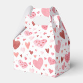 ピンクの小さな恋人のバレンタインデー赤ちゃんシャワー フェイバーボックス (裏面サイド)