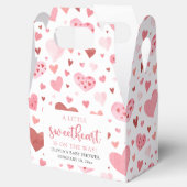 ピンクの小さな恋人のバレンタインデー赤ちゃんシャワー フェイバーボックス (オープン)
