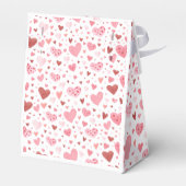 ピンクの小さな恋人のバレンタインデー赤ちゃんシャワー フェイバーボックス (裏面サイド)
