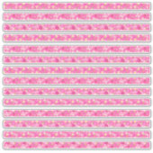 ピンクの小さな花と自転車のフレーム シール (正面)